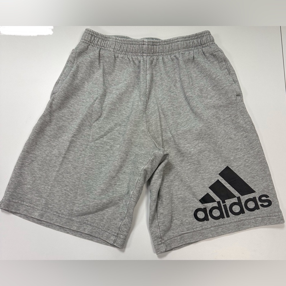 ✅ 3 for $25 or purchase separately - Adidas Kids Gray Shorts with Black Logo